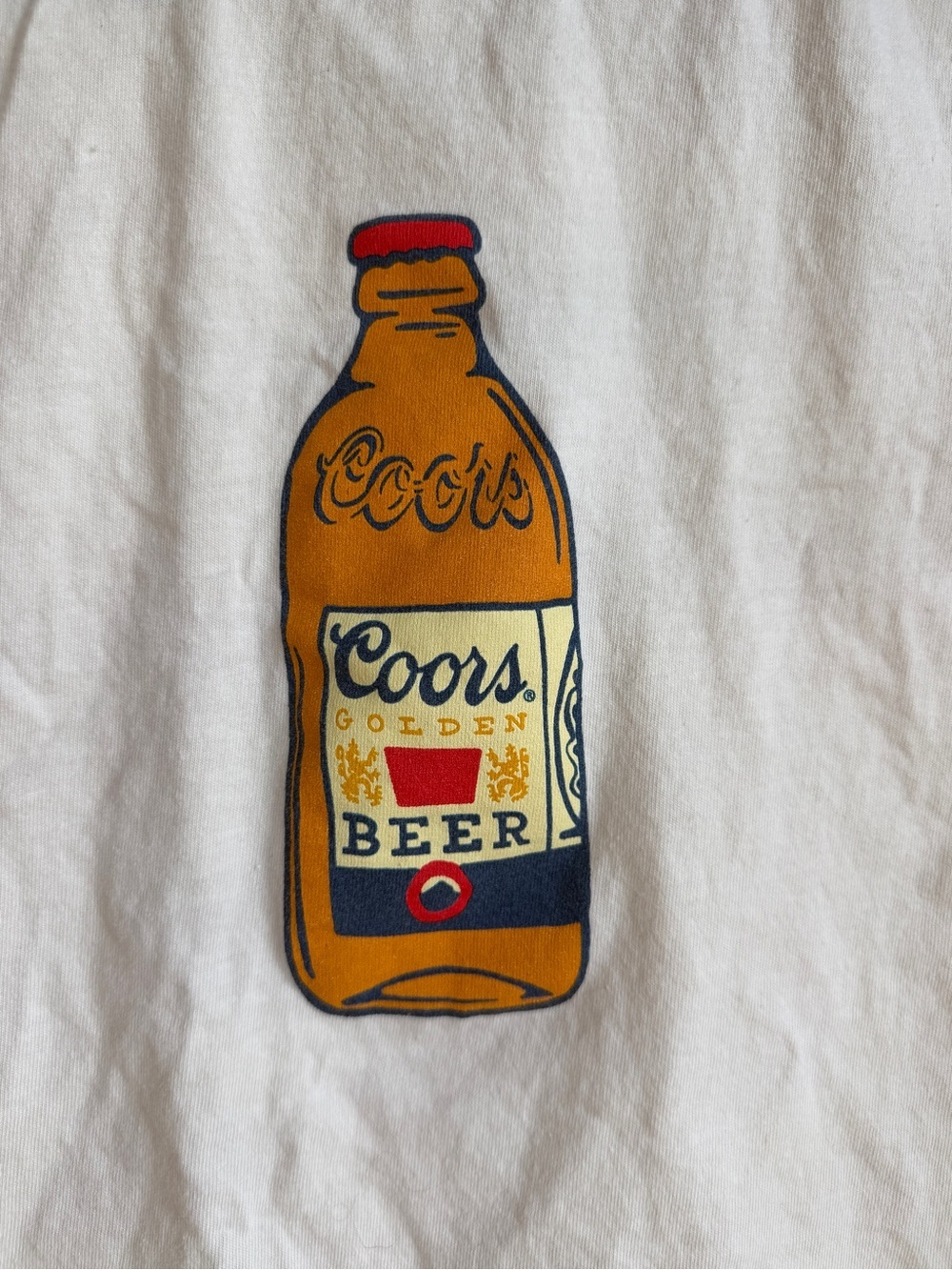 Comfort Colors White Tee with Coors Graphic - Picture 2 of 6